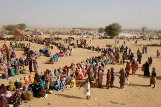 Darfuri-Flüchtlinge im Tschad. 