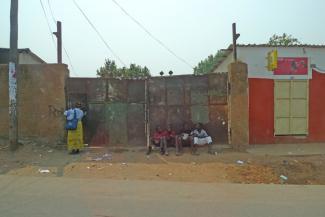 Young Zambians need opportunities: street view of a township in the capital Lusaka.