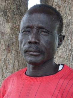 Old man in Bor, South Sudan.