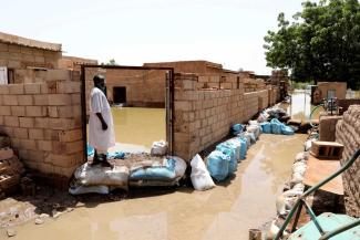 Natural disasters like this flood in Sudan in 2020 contribute to countries’ over-indebtedness.