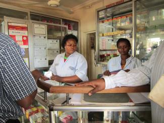 Dispensary in rural Tanzania.