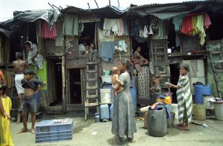 Poverty is not as obvious everywhere as in this Mumbai slum.