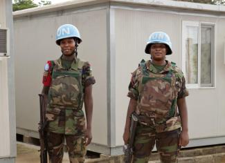 UN peacekeepers in Cote d’Ivoire in 2012.