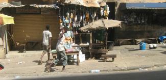 Many African youngsters are disaffected – street scene in Dakar.