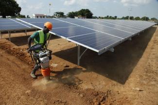 Solarpark in Soroti östlich von Ugandas Hauptstadt Kampala.
