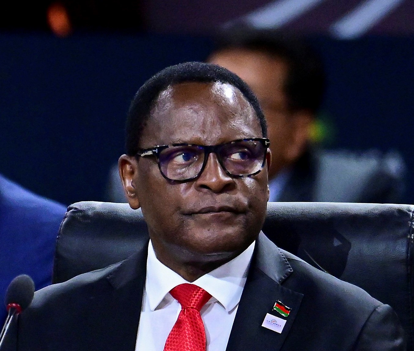 Malawi’s president Lazarus Chakwera at the US-Africa Leaders Summit in Washington, December 2022.