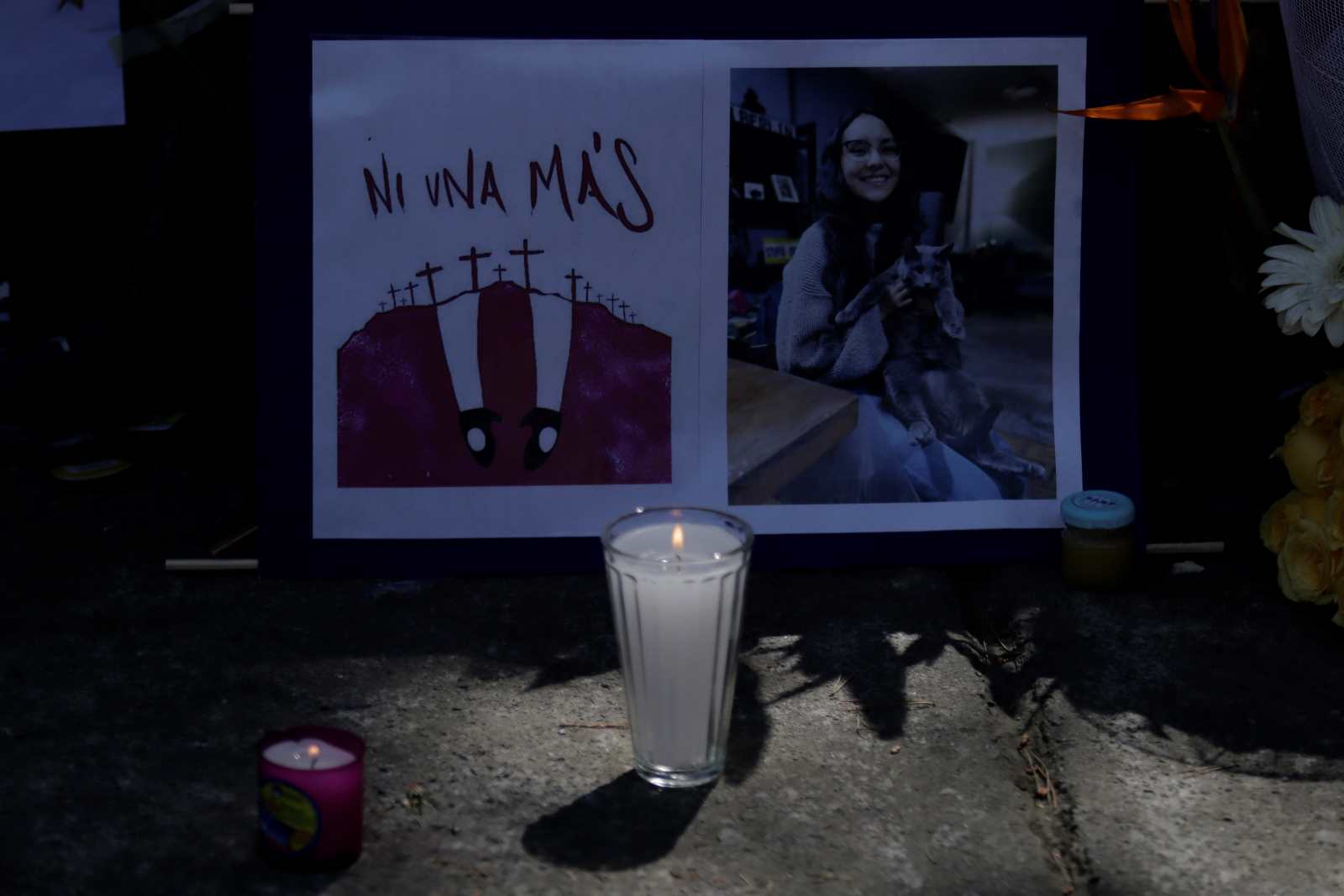 Andenken an ein Femizid-Opfer. 