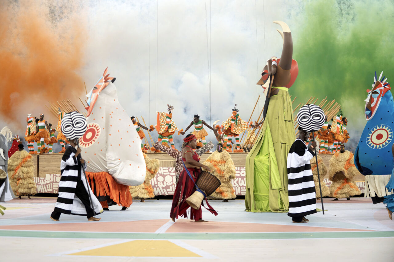 More than just performance: the opening ceremony of the Africa Cup of Nations in Côte d’Ivoire in 2023.