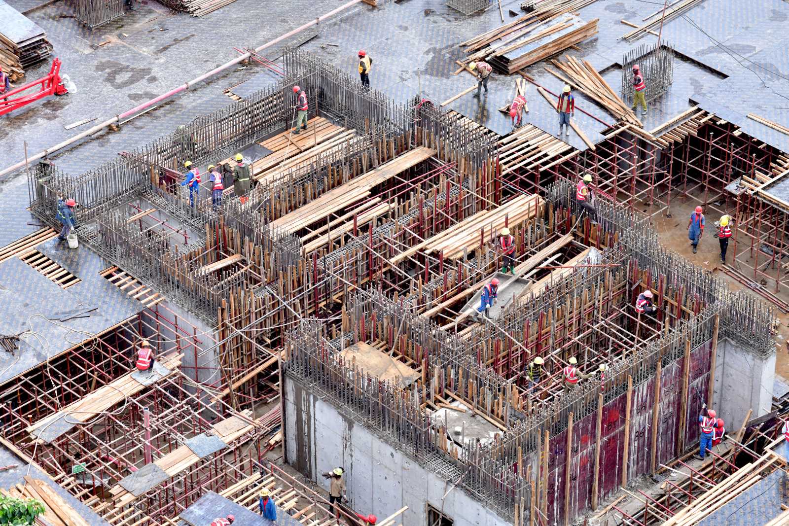 Development needs investment: Major construction site in the Rwandan capital Kigali.