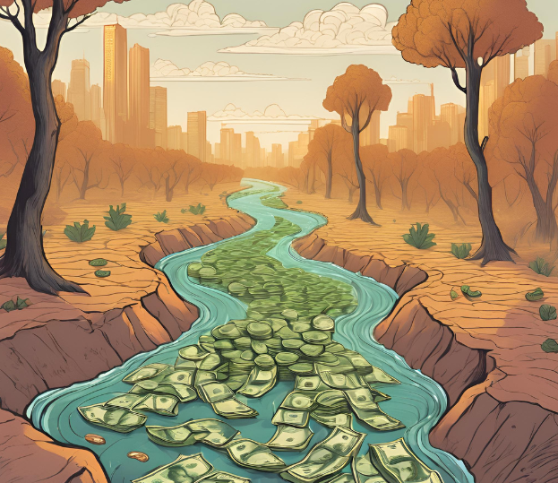 Wie fließen internationale Geldströme? Unser Glossar zu Entwicklungsfinanzierung. Dieser Artikel ist Teil eines Schwerpunkts zum Thema Entwicklungsfinanzierung, für den wir eine Bilderserie mit KI erstellt haben.