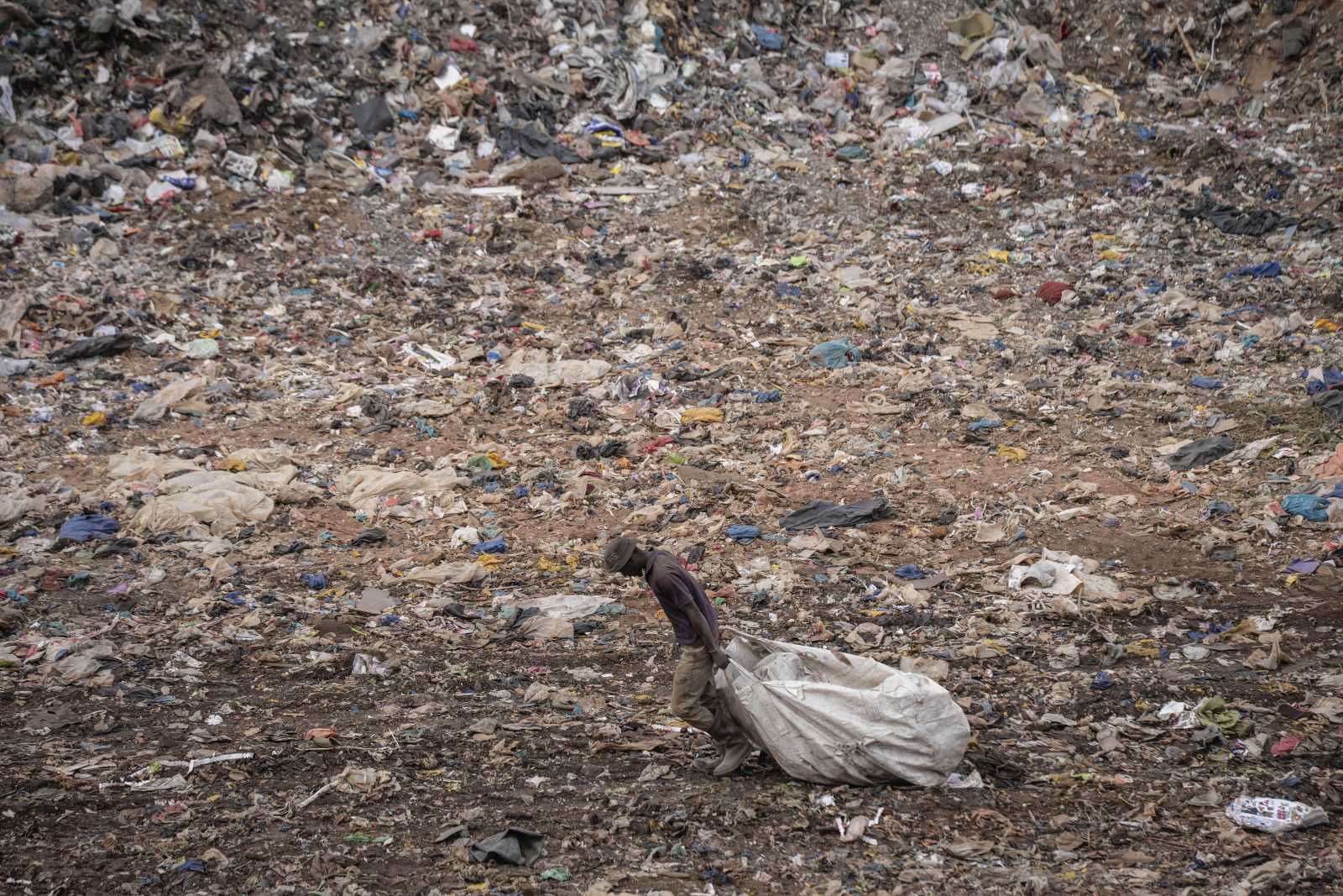 A waste collector in Johannesburg. South Africa is one of the countries with the greatest wealth inequality. 