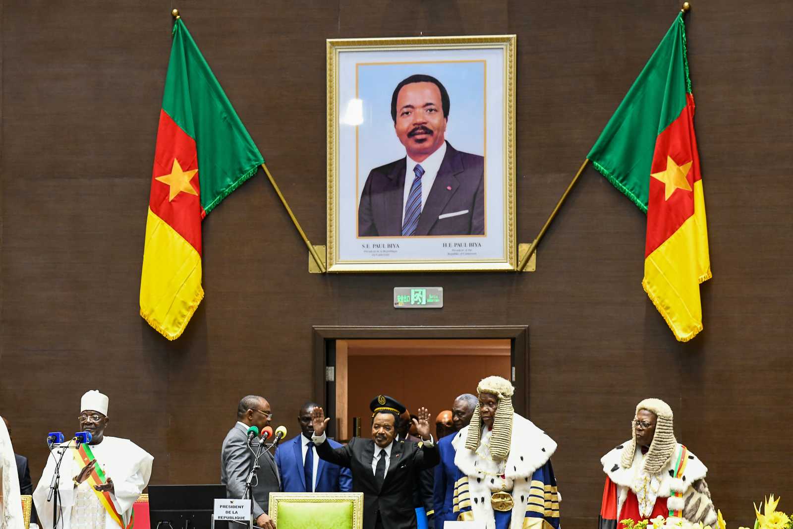 President Paul Biya at his eighth swearing-in ceremony in Yaoundé in November.