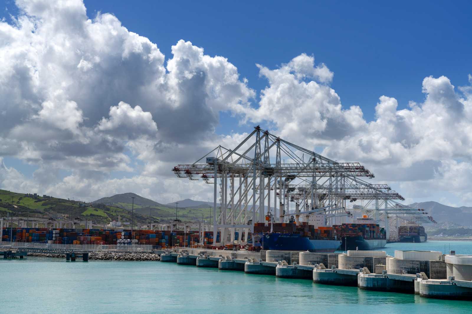 Containerhafen Tanger Med in Marokko.