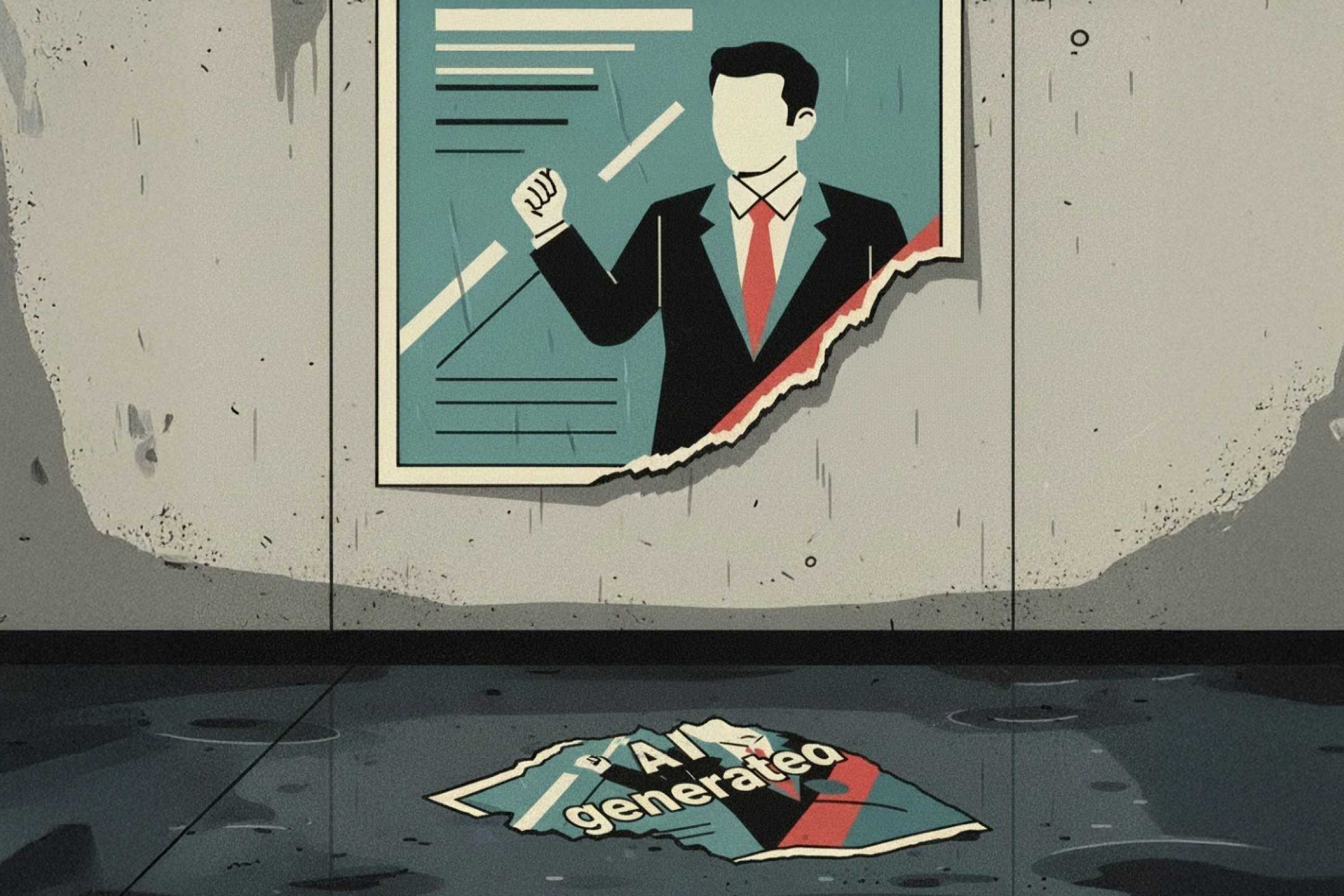 Political parties use AI to create posters and leaflets.