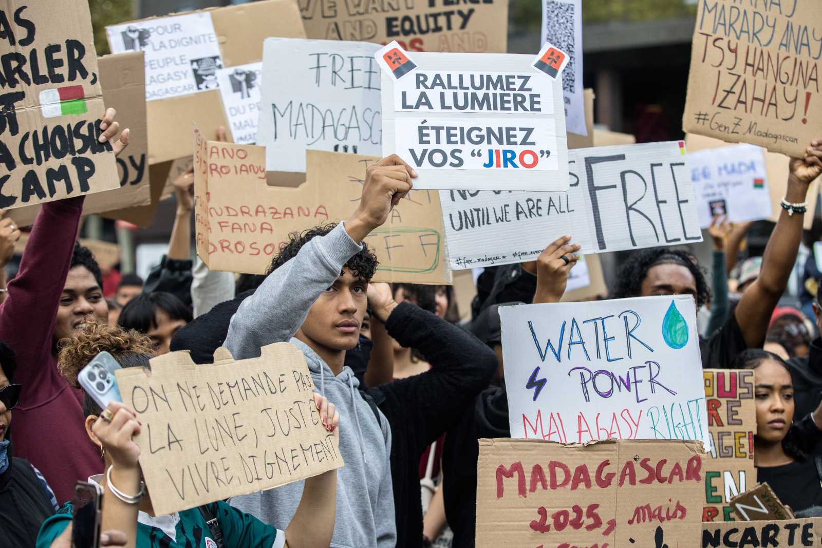 Proteste der GenZ in Madagaskar im vergangenen Jahr.