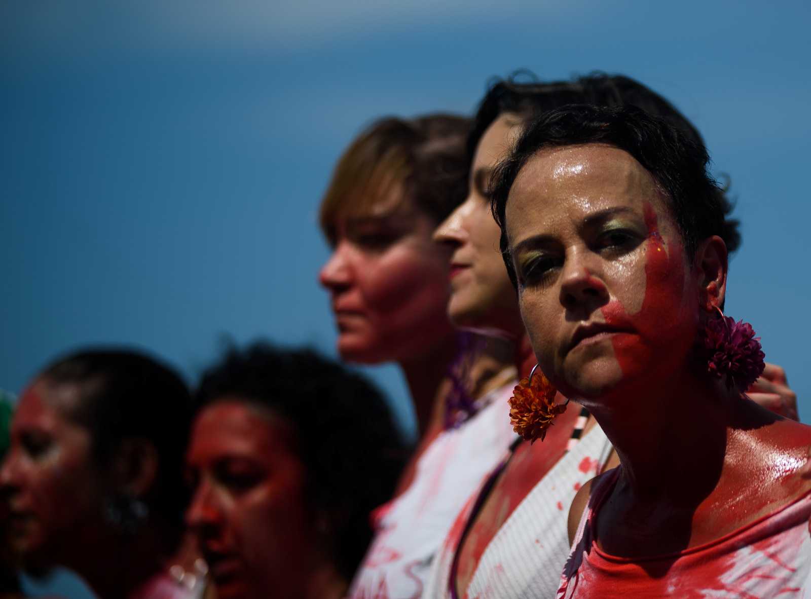 Frauen protestieren im Dezember in Rio de Janeiro gegen Femizide.
