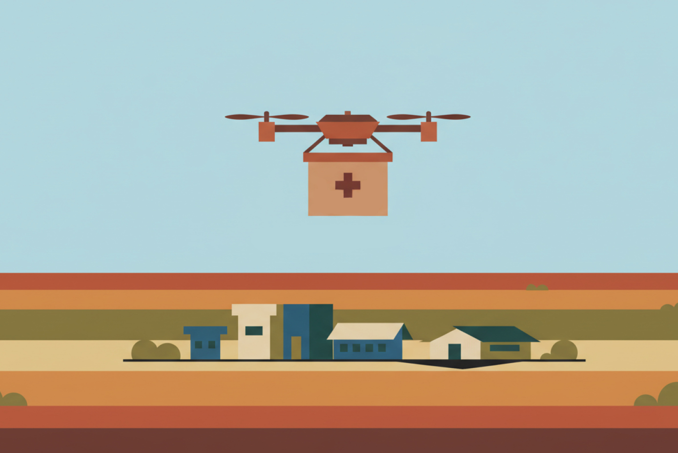 Drone deliveries can strengthen healthcare systems.