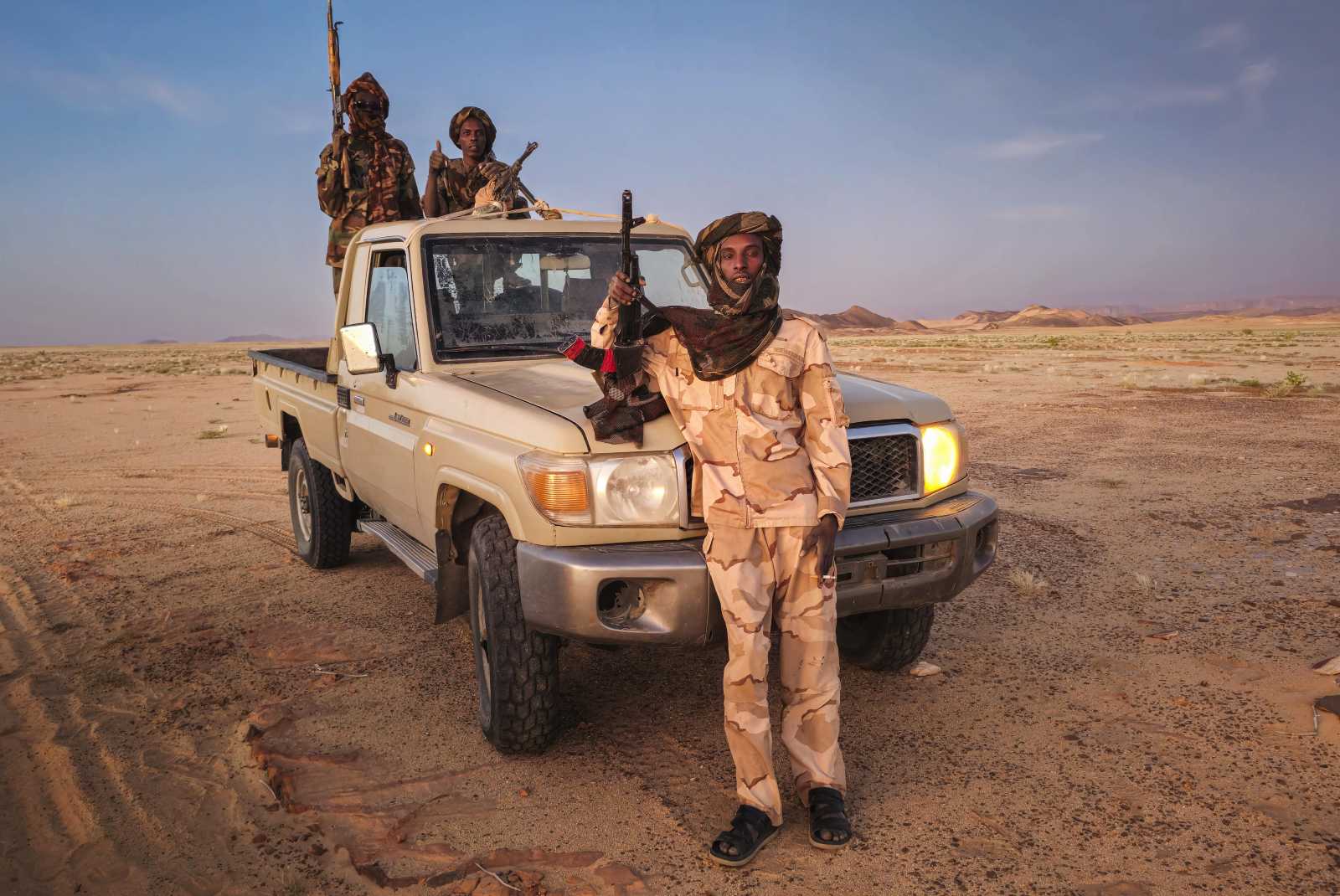 Armed rebels in Chad.