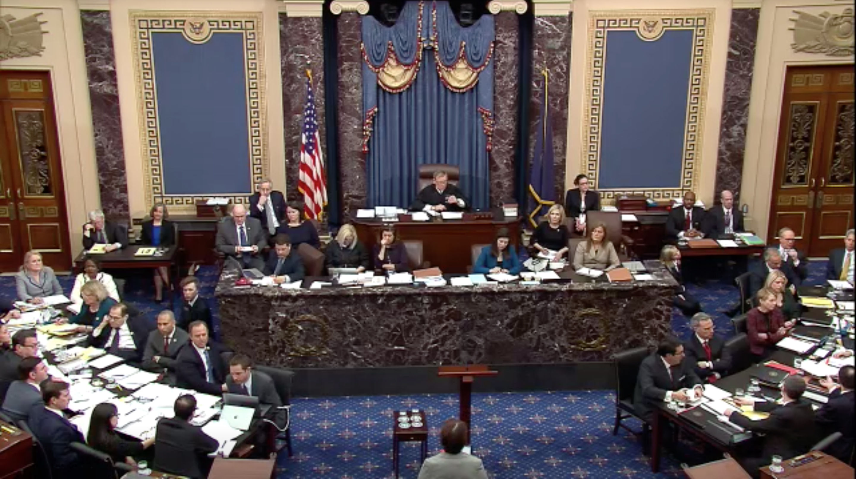 Chief Justice Roberts was the presiding officer in the impeachment trial in the US Senate.