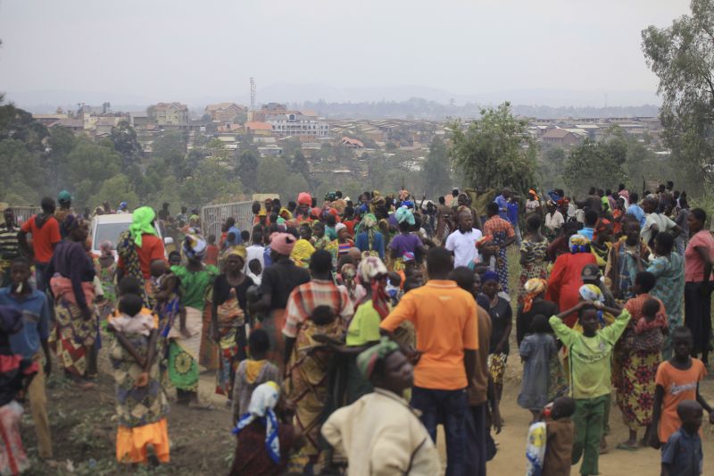Security is rapidly deteriorating: Internally displaced people in Bunia in Eastern Congo.