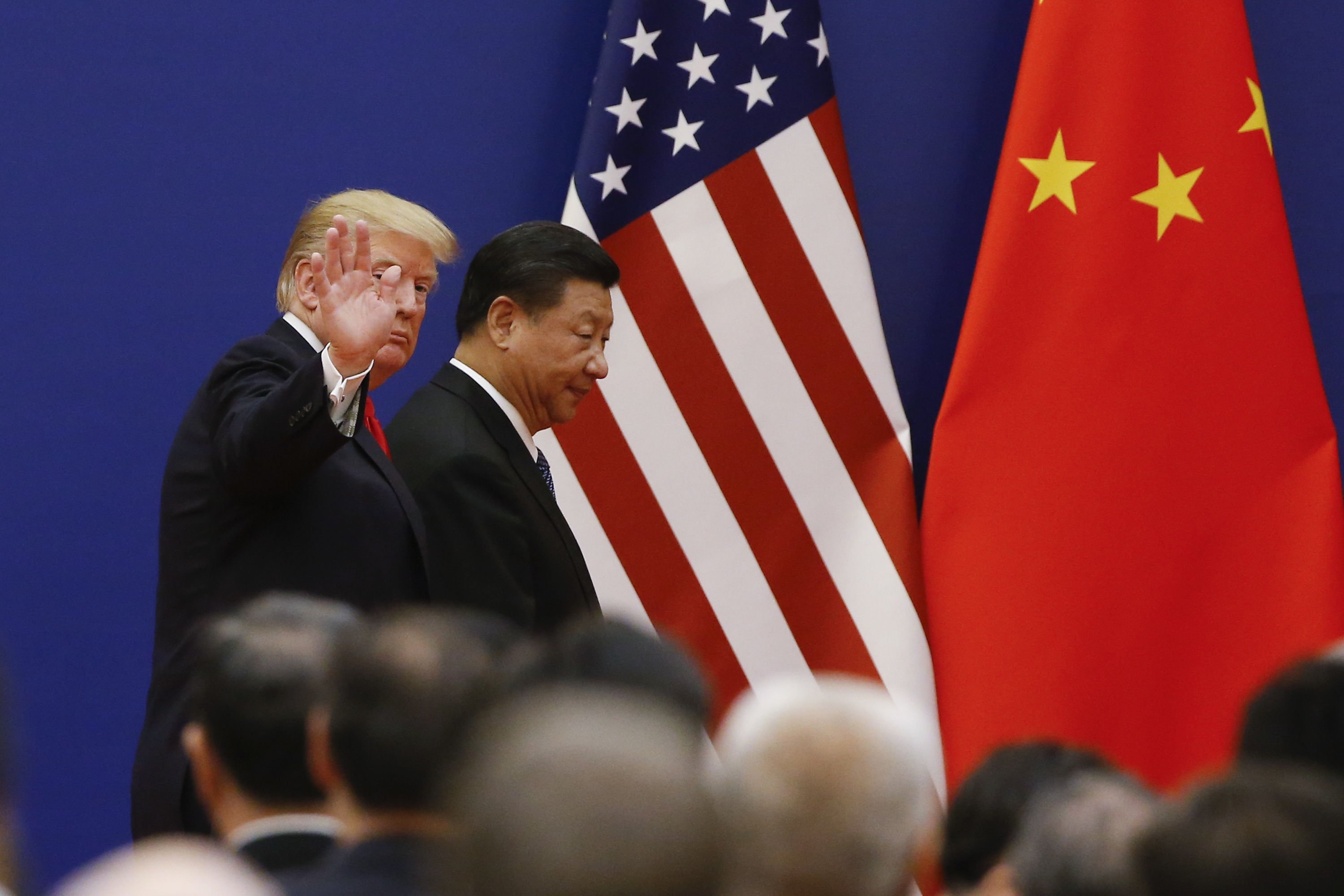 Thomas Peter/picture-alliance/Newscom Who is the role model? Donald Trump and Xi Jinping in Beijing in December 2018.