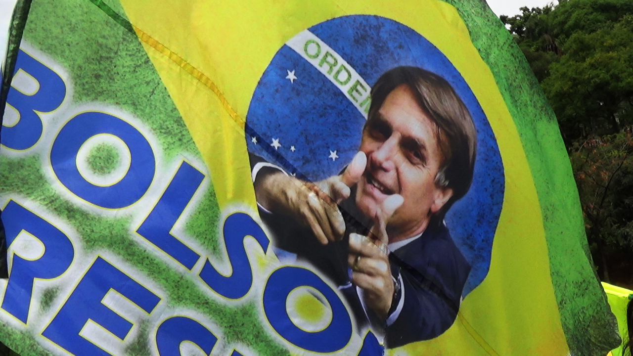Bolsonaro’s famous campaign gesture symbolising guns.