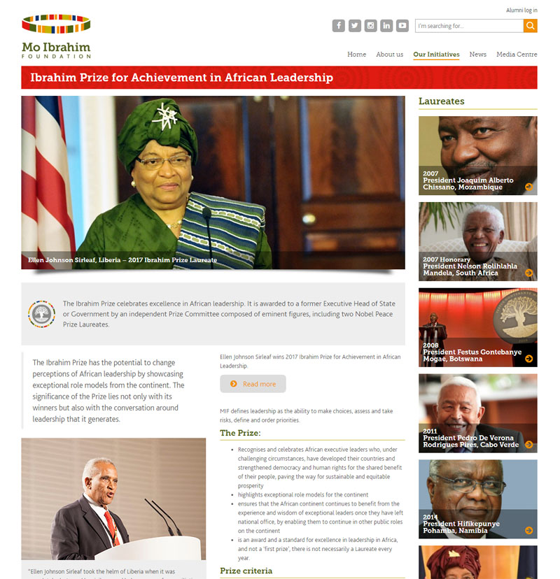Screenshot: http://mo.ibrahim.foundation/prize/