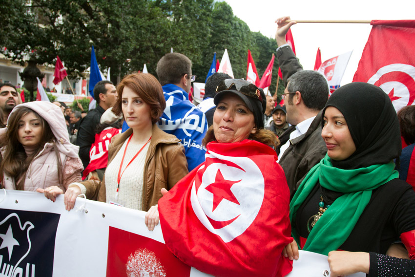 abaca/picture-alliance Festivities in 2013 marking the second anniversary of the uprising that ousted long-time dictator Zine El Abidine Ben Ali in Tunis, Tunisia.