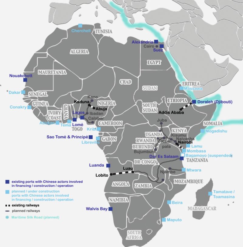 Afrikanische Infrastrukturprojekte und Chinas Beteiligung.