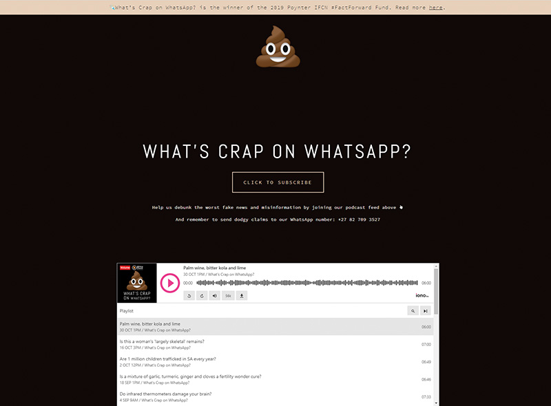 Der Podcast „What‘s crap on WhatsApp“ entlarvt auf lustige Art Falschnachrichten auf WhatsApp.