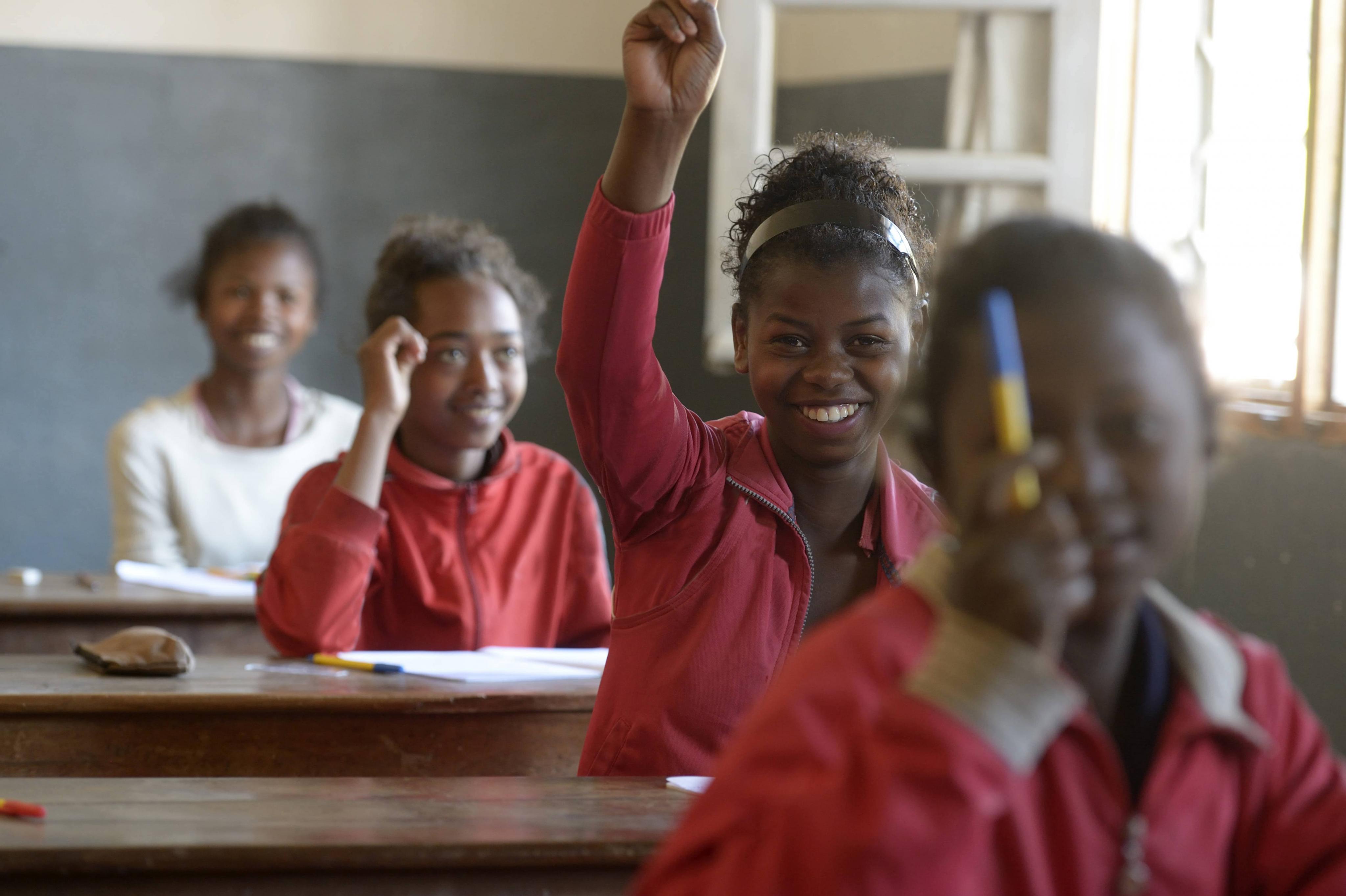 Education matters: school children in Madagascar.