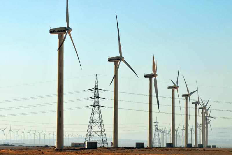 Egyptian wind farm.