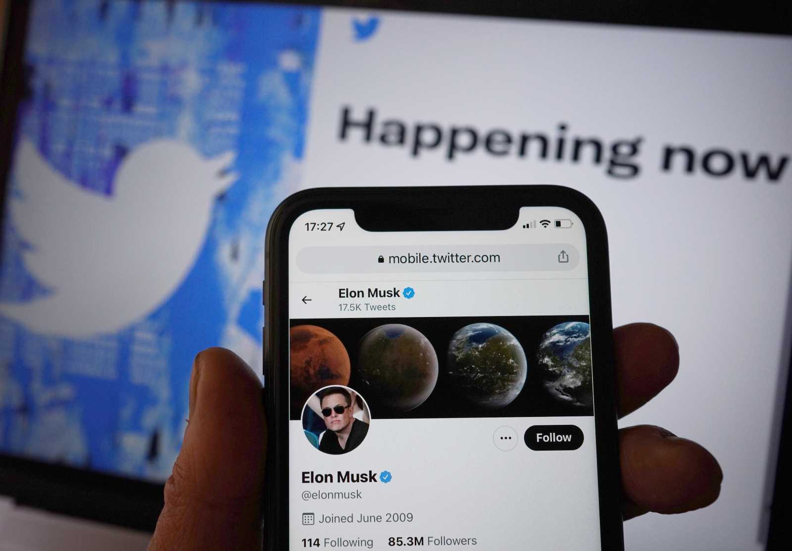picture alliance / empics / Yui Mok Elon Musk will Twitter kaufen.