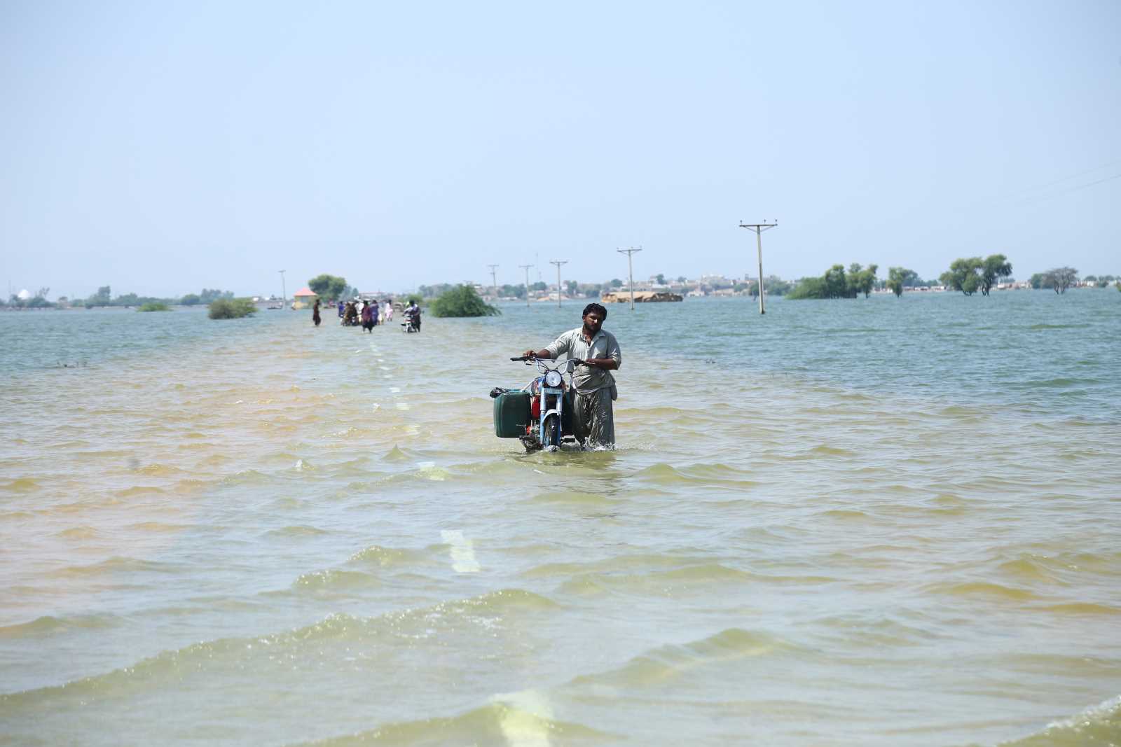 Zweitweilig stand rund ein Drittel Pakistans unter Wasser.
