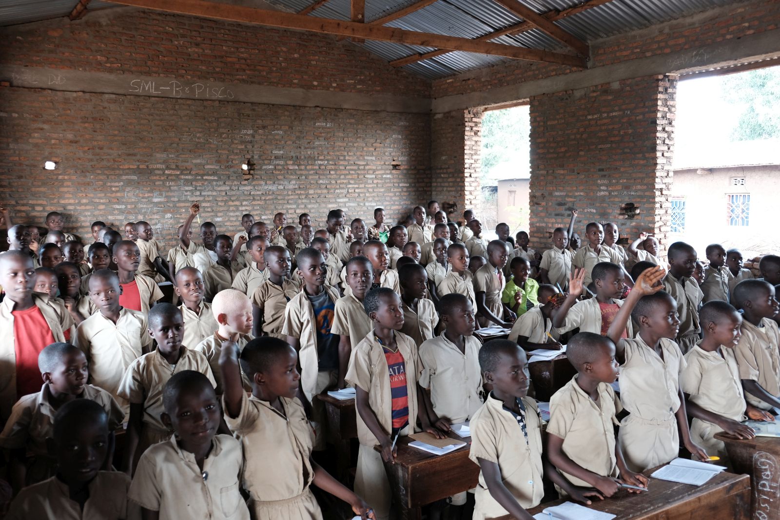 Schools in Burundi are overcrowded and often still under construction.