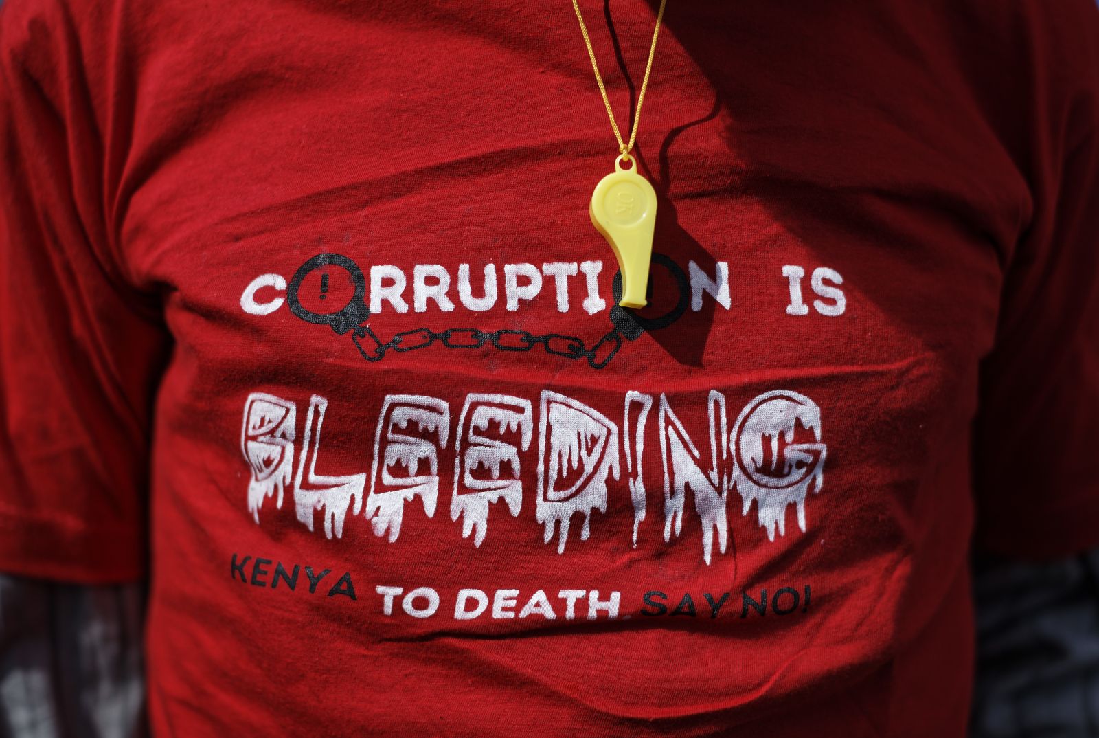 Die Kenianer haben die Nase voll von Korruption.