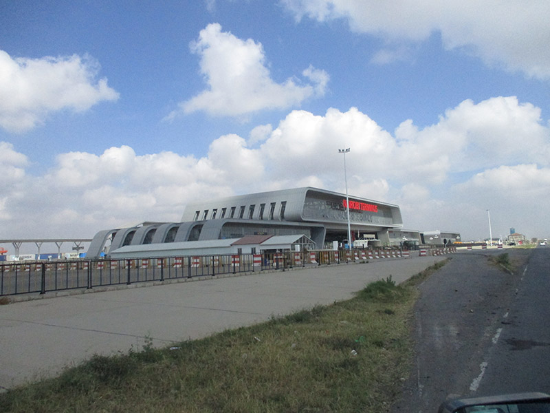 Nairobis neuer Frachtbahnhof.
