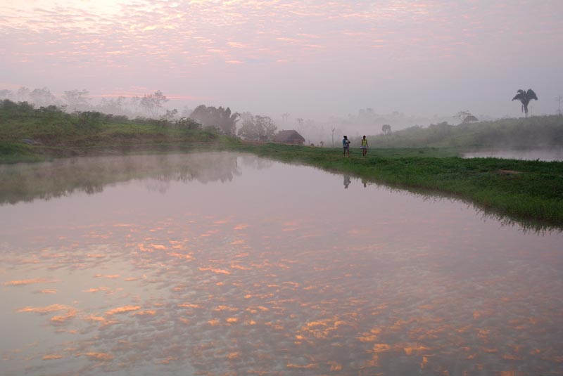 Lorgnier/Lineair Fish breeding ponds in Brazil: Aquaculture has been spreading here since the 1990s.