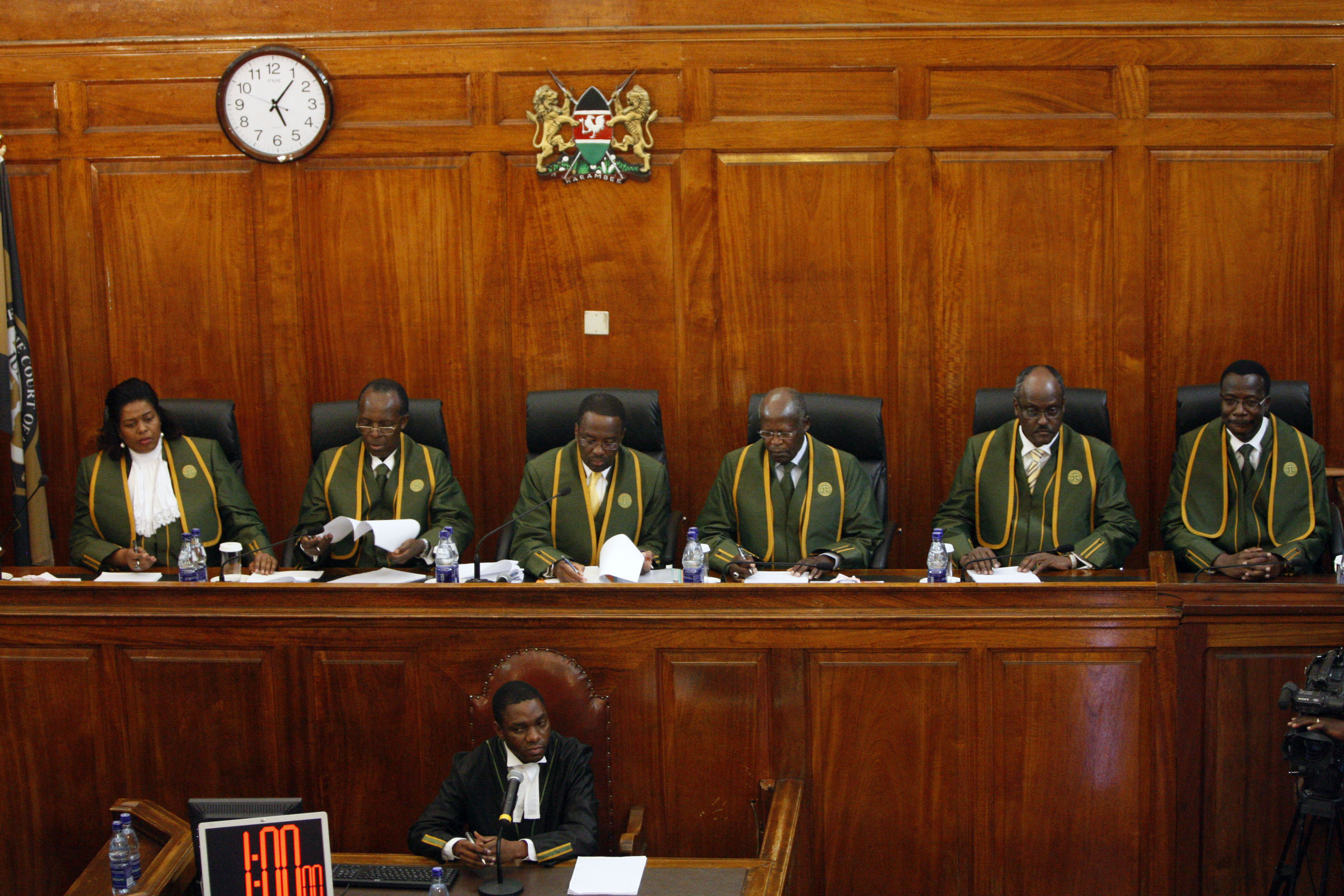 Supreme Court justices in Kenya.