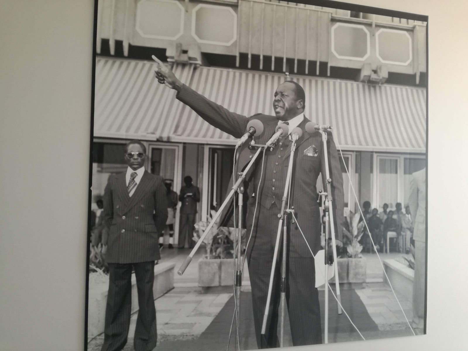 Isabella Bauer In the exhibition at the Uganda National Museum in Kampala: Dictator Idi Amin during a public appearance.