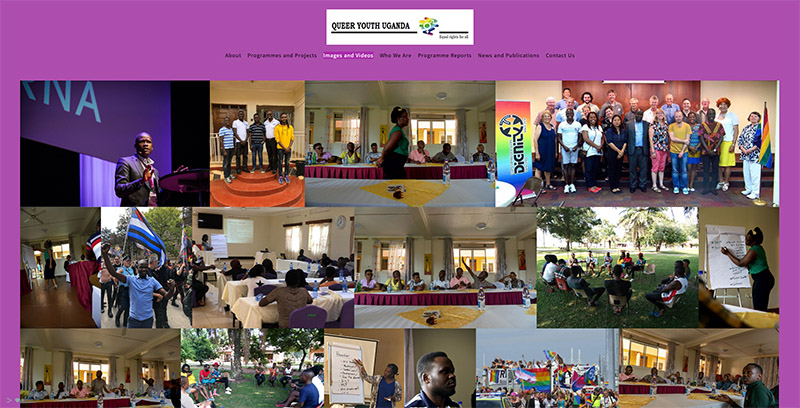 The website of Queer Youth Uganda.