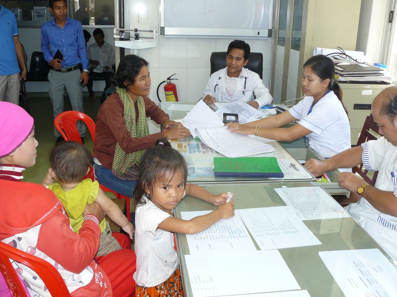 Patient admission in a district hospital.