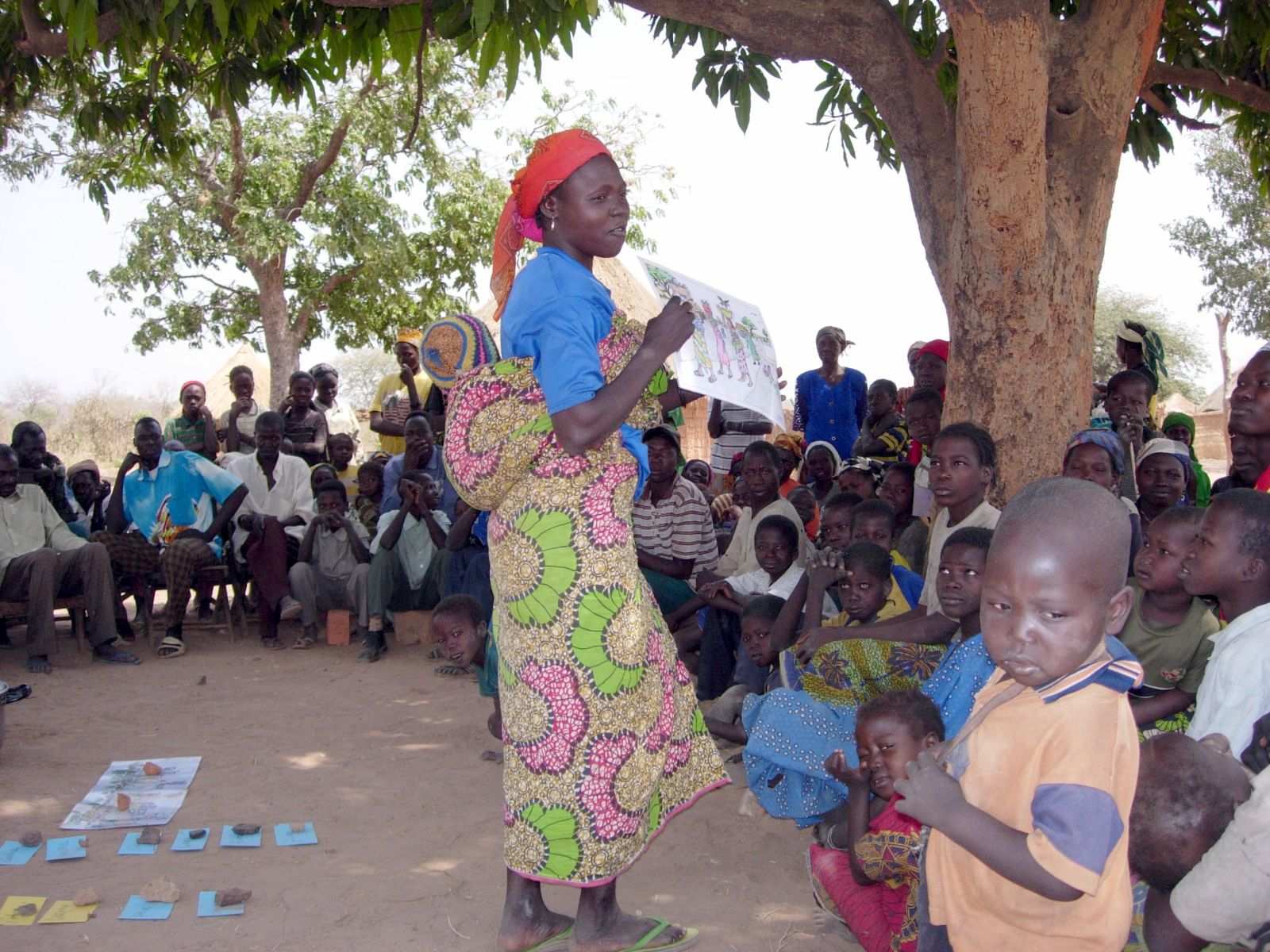 A woman reports from a village planning group in Chad.