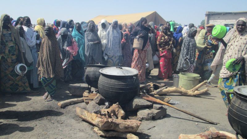 picture-alliance/dpa IDP-Lager in Bono State.