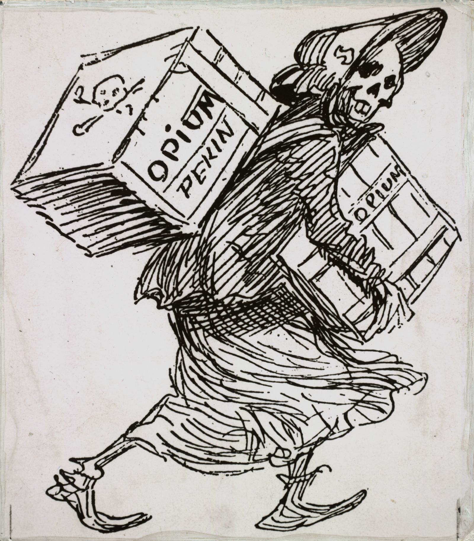 Karikatur der französischen Zeitschrift Le Rire im Jahr 1899.