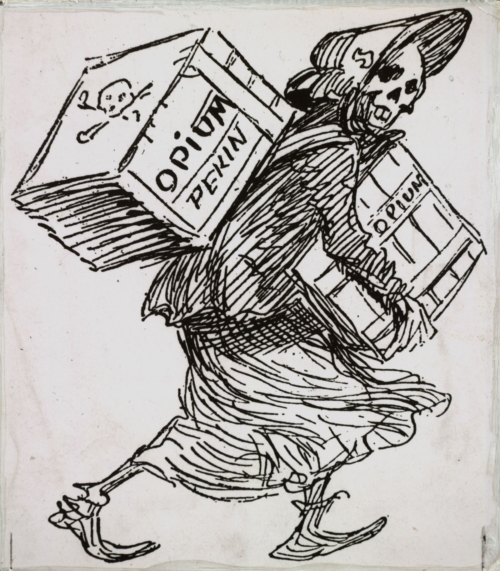 picture alliance/akg Karikatur der französischen Zeitschrift Le Rire im Jahr 1899.
