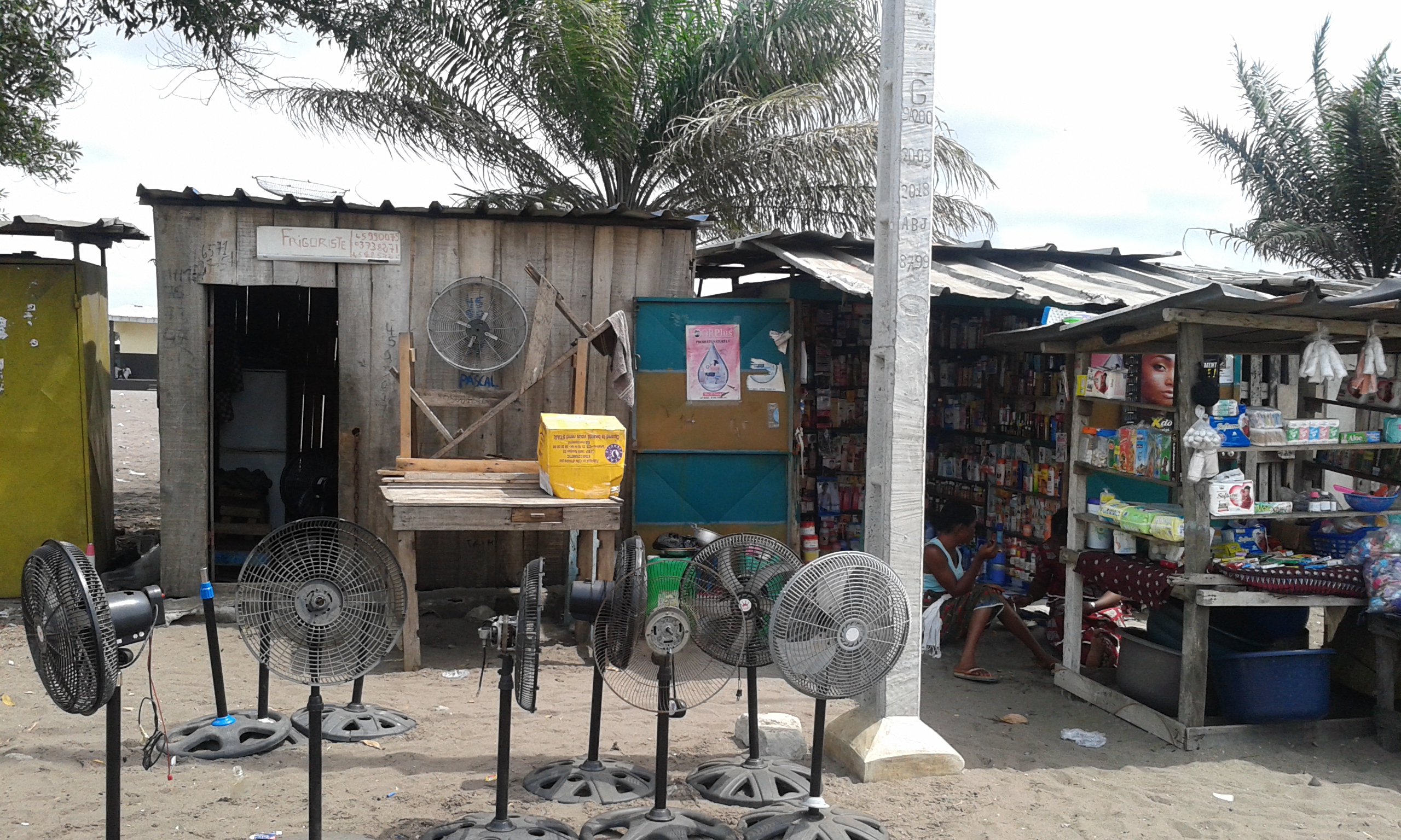 Small retail business in Abidjan.