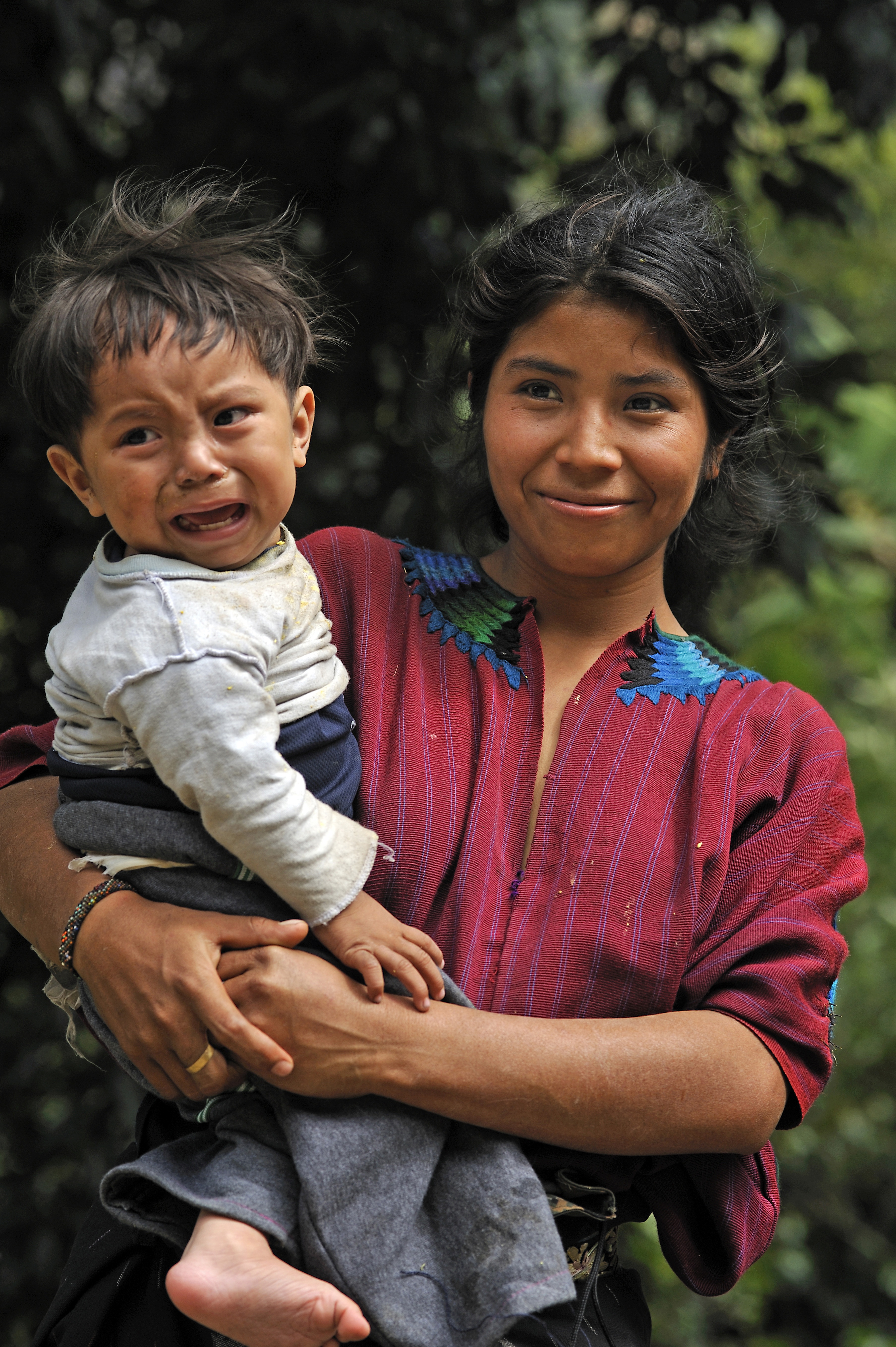 Teenage motherhood is not unusual in Guatemala.