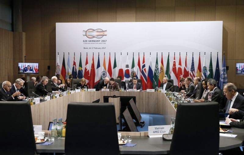 picture alliance/Alexander Shcherbak/TASS/dpa Die G20 unterstützen die Agenda 2030 für nachhaltige Entwicklung: Treffen der Außenminister in Bonn im Februar.