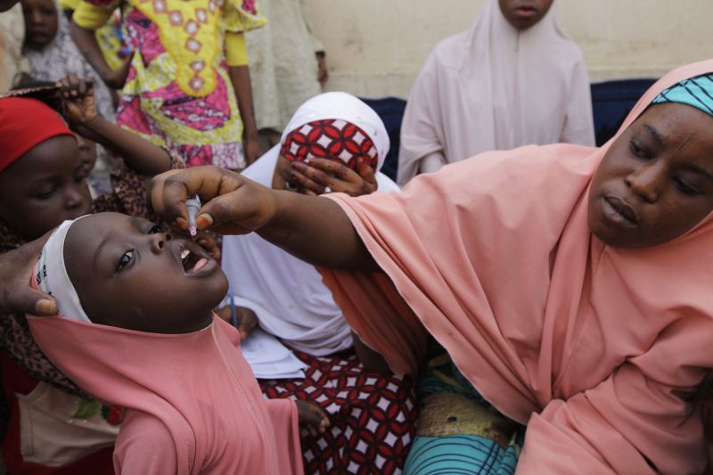 Polio vaccination in Nigeria.